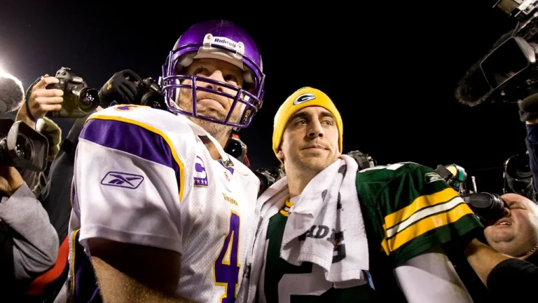 Aaron Rodgers et Brett Favre
