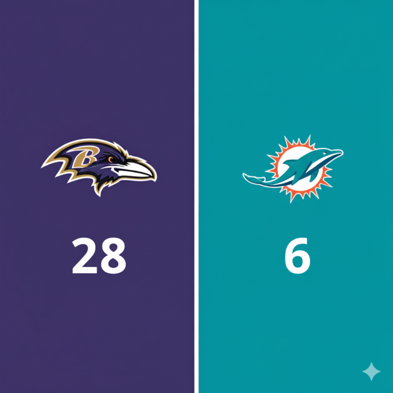 Victoire convaincante des Ravens